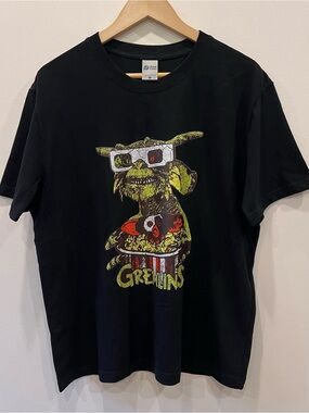 Gremlins Wearing 3D Glasses Black T-shirt Men’s Large NWOT